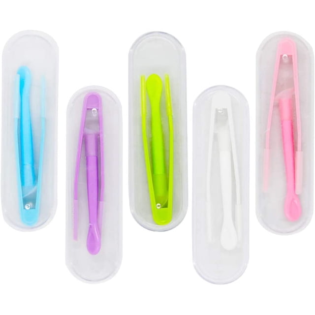 Juego de estuche de herramientas de palo de lentes de contacto portátil de 5 piezas (insertor / removedor + pinzas con punta suave) Namotu YZY911