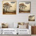 thumbnail image 4 of Designart "Vintage Woods With Beige Oak Tree I" Tree Oak Floater Framed Wall Art Prints, 4 of 5