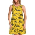 thumbnail image 1 of Disketp Vintage Excavator para Vestido sin Mangas para Mujeres, Vestidos de Verano para Mujeres, Casual y Holgado para la Playa, 1 of 7