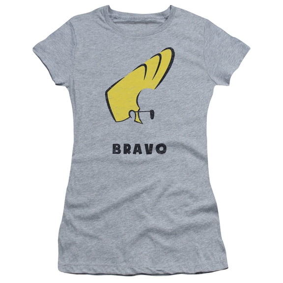 Johnny Bravo Johnny Hair S/S Junior Women's T-Shirt Sheer Athletic Heather