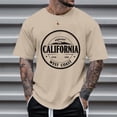 thumbnail image 3 of California Graphic Tees for Men 2026 Summer Casual Short Sleeve Crewneck T Shirts West Coast Streetwear, 3 of 5