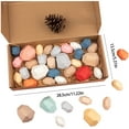 thumbnail image 3 of Lightweight Toy 36PC Puzzle Stacking Wooden Colored Natural Stone Education, 3 of 8