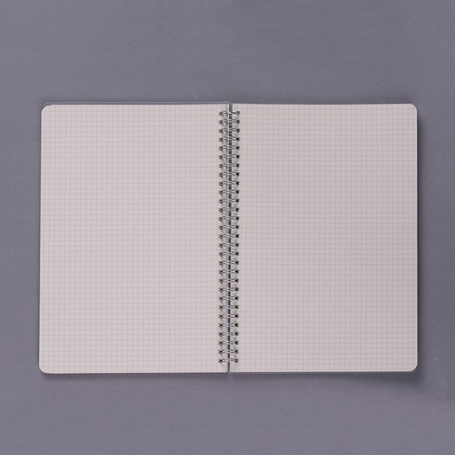 Cuaderno de bobina B5 Cuadernos de espiral con banda elástica Cuadrada de 5 mm