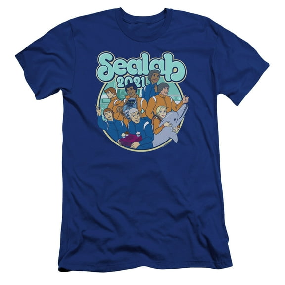 Sealab 2021 - Gangs All Here - Premium Slim Fit Short Sleeve Shirt - X-Large