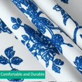 thumbnail image 4 of Nappe Ronde en Polyester 60 x 60 Pouces Lavable Réutilisable Imperméable - Imprimé Floral Bleu Pastoral pour Décoration Intérieure et Extérieure, 4 of 5