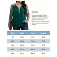 thumbnail image 6 of Gleelist Womens Plus Size Long Sleeve Henley Tops V Neck Casual Loose Fit Shirts Blouses Trendy Clothes XL-5XL, 6 of 8