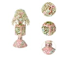 thumbnail image 6 of guohui Enamel Jewelry Box Centerpiece Necklace Rings Trinket Storage Box Decoration pink, 6 of 9