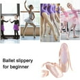 thumbnail image 6 of Ballet Pointe Shoes Girls Women Ribbon Ballerina Shoes with Toe Pads, 6 of 8