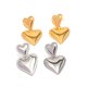 thumbnail image 4 of Pendientes colgantes de amor sin color para mujer, de alta gama, de acero de titanio laminado en color dorado y plateado, de Sense Niche, 4 of 6