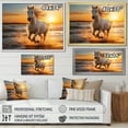 thumbnail image 4 of Designart "Wild Horse Freedom's Gallop I" Coastal Framed Wall Art - Coastal White Coastal Beach Entryway Framed Wall Art Print, 4 of 6