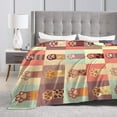 thumbnail image 4 of DouZhe Ultra-Soft Micro Fleece Lightweight Flannel Bed Blanket, Cute Pet Paw Cat Footprint Print Cozy Warm Throw Blankets, 40"x30", 4 of 7