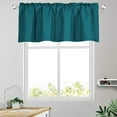 thumbnail image 2 of Winty Blackout Curtains,Living Room Curtains,1 Piece Black and for Window Thermal Insulated Rod Pocket Short Curtain for Kitchen Bathroom Living Room 57×18 Inch,Tiers & Valances, 2 of 6