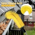 thumbnail image 3 of Gutter Cleaning Tools, 10ft Gutter Cleaner with 2 Gutter Cleaning Brush, Roofing Tool Rain Gutter Guard Cleaner Tool, Easy Remove Leaves and Debris from The Ground, Yellow/Blue, 3 of 6