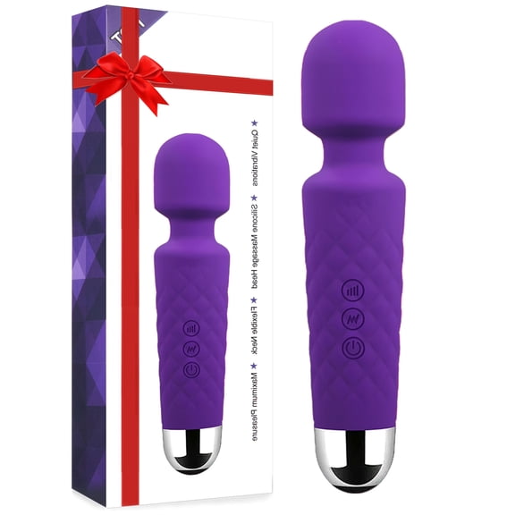 DISEN Personal Wand Massager Wand Vibrator Powerful Handheld Cordless Personal Massager Waterproof Quiet - Pink