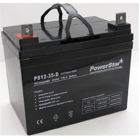 PowerStar AGM1235-133 12 Volt Lawn Mower Battery 35AH