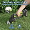 thumbnail image 5 of 20V Hedge Trimmer with 2 x 2.0Ah Batteries & Charger - 2-in-1 Electric Hedge Trimmer, Grass Shears and Hedge Trimmers, Battery Powered, for Yard, Garden, 5 of 9