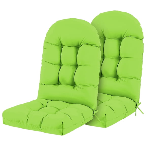 Outdoor Adirondack Chair Cushion, Set of 2 Rocking Chair Cushions 44x19x4 Inch high Back Fade-Resistant & Water Resistant
