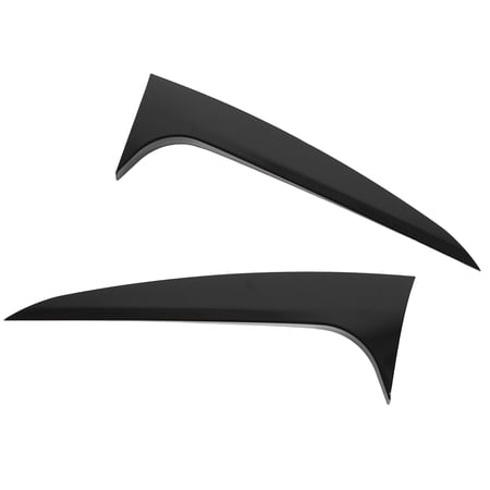 Rear Window Wing Cover, Glossy Black Fine Self Adhesive Exterior Rear ...