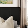 thumbnail image 4 of Allewie Queen Size Velvet Lift Up Storage Bed Frame, Vertical Channel Tufted Headboard, Hydrualic Underneath Storage, Upholstered Platform Bed, Wooden Slats Support, No Box Spring Needed, Black, 4 of 11