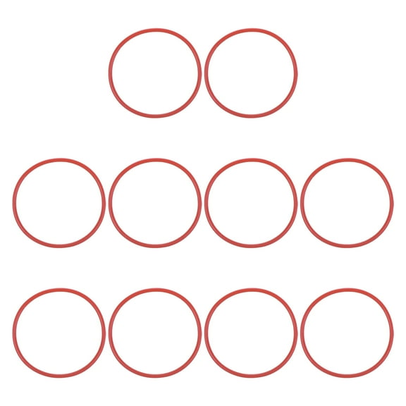 Uxcell Silicone O-Ring, Metric VMQ Sealing Gasket Replacement for Plumbing Compressor Valve Repair 72x66x3mm