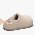 thumbnail image 6 of CHUMUD Women's Waterproof Winter Slippers, Slip-Resistant Sole, Comfort Warm Plush-Lined Slip-On Slippers with Knit Heel Collar – Indoor/Outdoor, 6 of 6