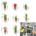 thumbnail image 1 of imanes de nevera con forma de plantas artificiales - Imanes de nevera con forma de planta en maceta - Bonitas pegatinas para boa magnética, 1 of 4