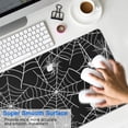 thumbnail image 4 of Long Mouse Pads for Desk,Halloween Spider Webs with Spiders Desk Mats on Top Of Desks, Desk Mouse Pad Extra Large with 3mm Non-Slip Base and Stitched Edge for Gaming,Office,Work,Home 35.4x15.7in, 4 of 5