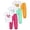 Red Green Yellow, variant on Fdqin Summer Clothes for Girls 4 Pcs Heart Print Short Sleeve Top Wide Leg Jogger Pants Casual Outfits Red Green 3-4 Years