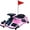 Pink, variant on Cuoote 24V 180W Ride On Car, Electric Ride On Drift Car Toy with Bluetooth, Go Cart for Kids 3-10 with Replacement Wheels, 360 Degrees Rotating, High/Low Speed, Pink