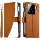 thumbnail image 3 of Funda cartera GANGXUN para Xiaomi 15 , cuero PU con tarjetero, cremallera, correa de mano, soporte y protección 512°, 3 of 6