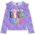 thumbnail image 4 of Disney Descendants Mal Evie Audrey Big Girls 2 Pack Long Sleeve T-Shirts Little Kid to Big Kid, 4 of 5