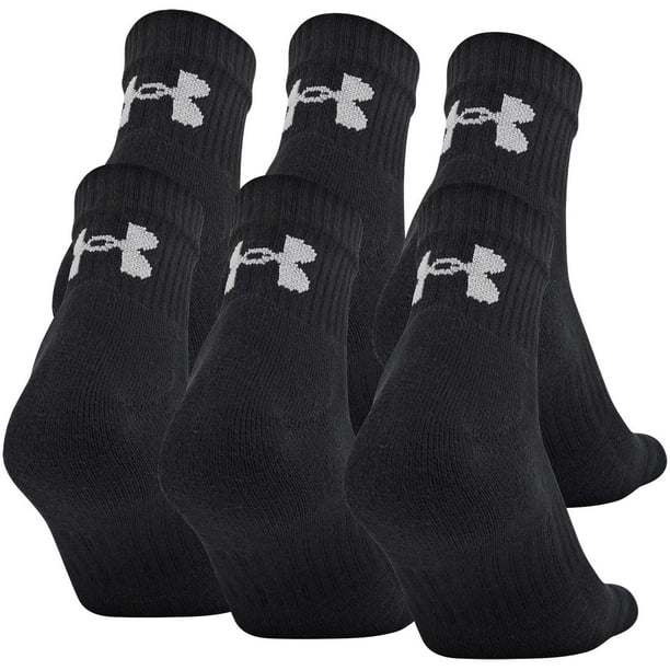 Calcetines Under Armour Training de algodón, color negro, 6 pares
