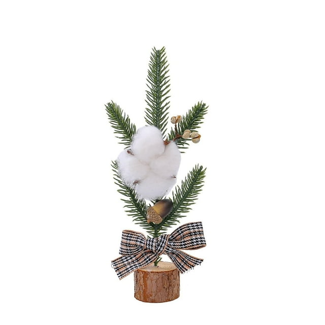TIELUTT Mini Christmas Tree Tabletop Christmas Tree Mini Christmas Tree with Christmas Baubles for Home Ornament Exchange Kindergarten Ornament Small Ornament Christmas Ornament Pack Bulk Christmas O