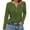 Army Green_02#721C, variant on Hearthz Long Sleeve Cotton Shirts for Women Fall V Neck Shirts for Women Henley Button Down Ladies Blouses Dressy Casual