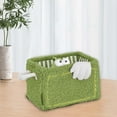 thumbnail image 6 of Clearance! JWDX Home Textile Storage, Cute Cube Storage Box Little Toy Snack Organizer Folding Storage Box Suitable for Children Boys Girls Nursery Playroom (Two Sizes Three Colors) Green, 6 of 6