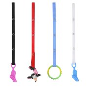 Baby Buddy Secure-A-Toy Secures Toys for Infants, Teether, or Pacifier Navy-Red-Blue-White 4pk
