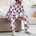 thumbnail image 7 of Daiia Cute Number 8 for Men's Long-Sleeved Pajama Set – Soft & Comfortable Sleepwear Button-Up Pajamas Cozy Lounge Wear-X-Large, 7 of 7