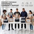 thumbnail image 7 of BILLIONHATS 12 Pack Mens Cargo Jogger Sweatpants, Assorted Colors & Sizes from S M L XL 2XL, Great for Homeless Shelter Donations, Cargo and Regular Pockets, 7 of 7