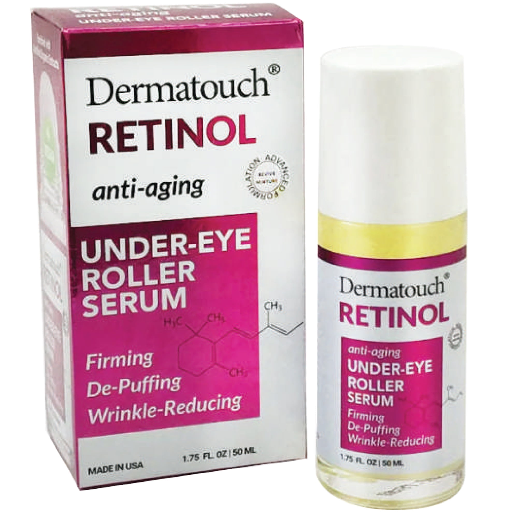 Dermatouch Retinol Under Eye Roller Serum for Dark Circles & Puffy Eyes