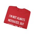 thumbnail image 3 of Funny Saying I'm not always motivated food involved Gildan 18000 Sweatshirt, 3 of 4