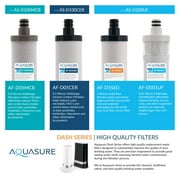 Aquasure Dash Series Countertop Drinking Water Filtration System with 0.5 Micron Carbon Block with Microban Technology (Black)