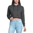 thumbnail image 6 of G-Style USA Women's Long Sleeved Crop Top Hoodie LH13118 - Charcoal - X-Large, 6 of 8