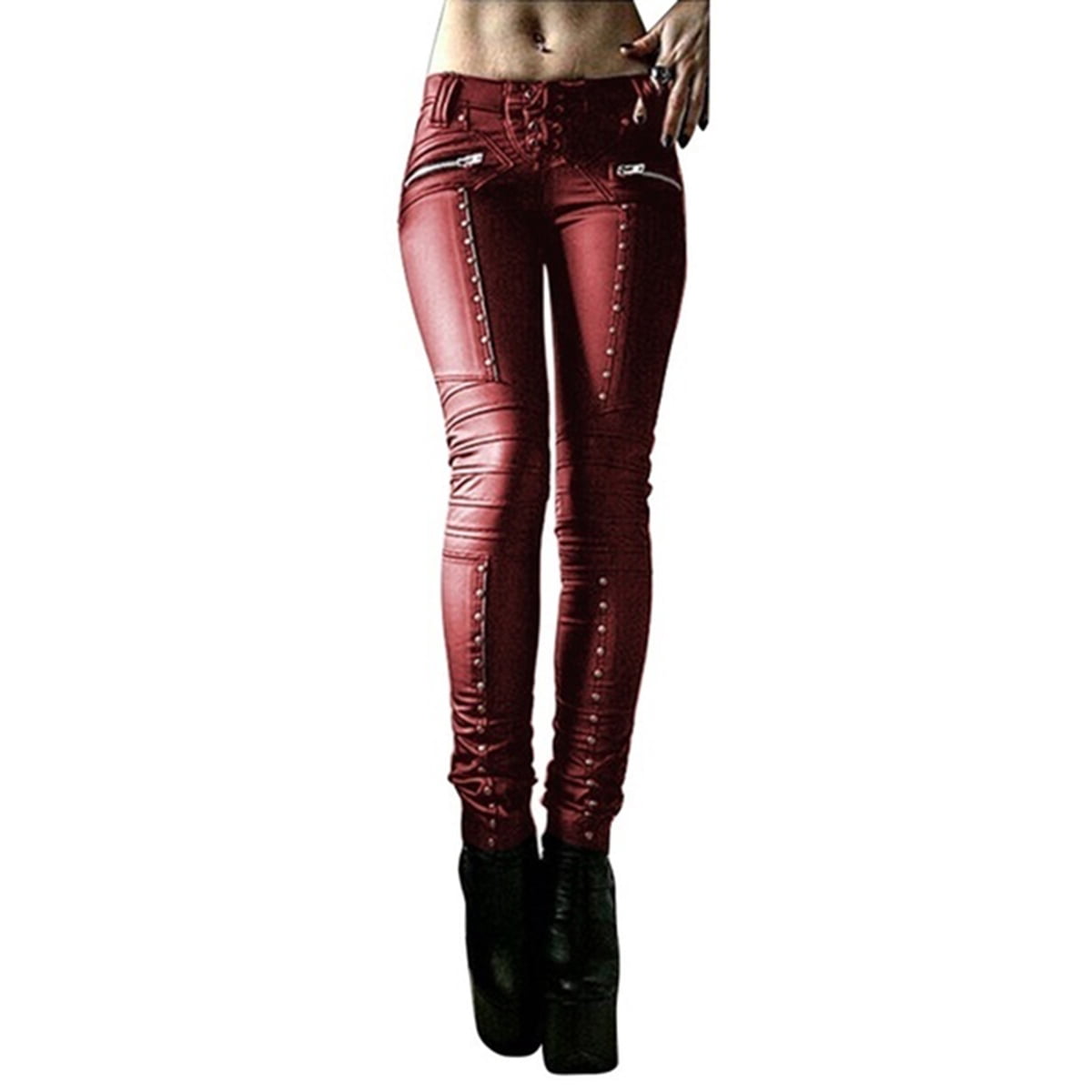 Lovaru Womens Solid Gothic Cool Rivet 