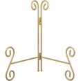 thumbnail image 1 of HEMYLU Gold Plate Stand, 6 Inch Decorative Easel Stand for Displaying Plates, Pictures, Books and Round Objects, 1 of 6