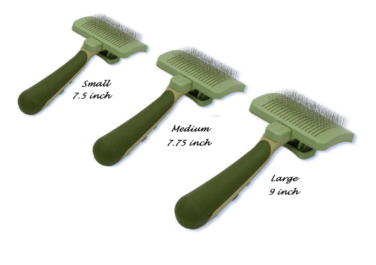 Self Cleaning Soft Dog and Cat Grooming Slicker Brush Easy Ergonomic Grip Handle (Small)