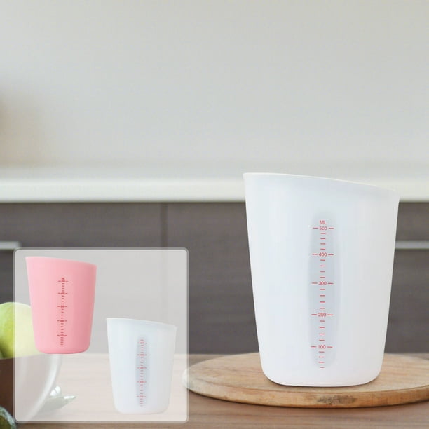 Taza medidora de alta temperatura, taza para hornear de 500 ml, escala visible, resistente al calor, para hornear, herramienta de cocina, utensilio de medición