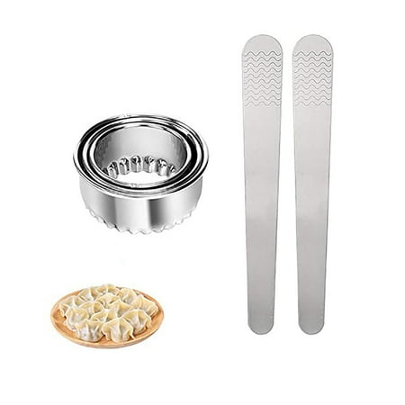 

Mittory Stainless Steel Dumpling Mold Dough Presser Cutter Kitchen Baking Tools 5PC