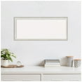 thumbnail image 4 of Amanti Art White Cork Board Wood Framed Two Tone Silver Bulletin Board 32 in. x 14 in., 4 of 7