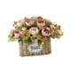 thumbnail image 2 of Centro de mesa con flores artificiales y cesta, suministros para fiestas, decoración reutilizable. Rosa, 2 of 9