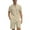 KHAKI, variant on BUYJYA 2 Pieces Men's Tracksuit Casual Quarter Zip Shirt and Shorts Set for Beach Strolls Tennis Golf